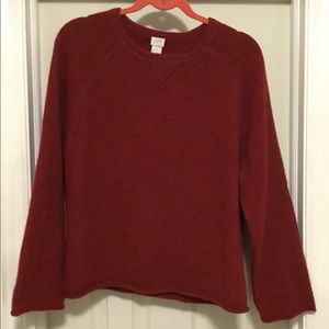 JJill cashmere sweater Large cranberry red